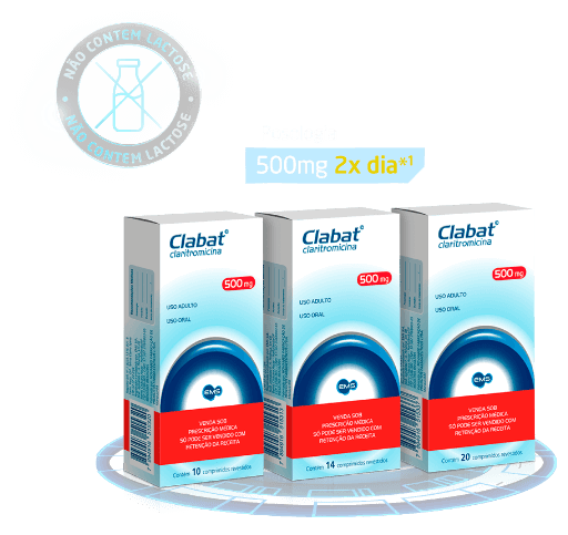 Clabat 500mg - Não contem lactose